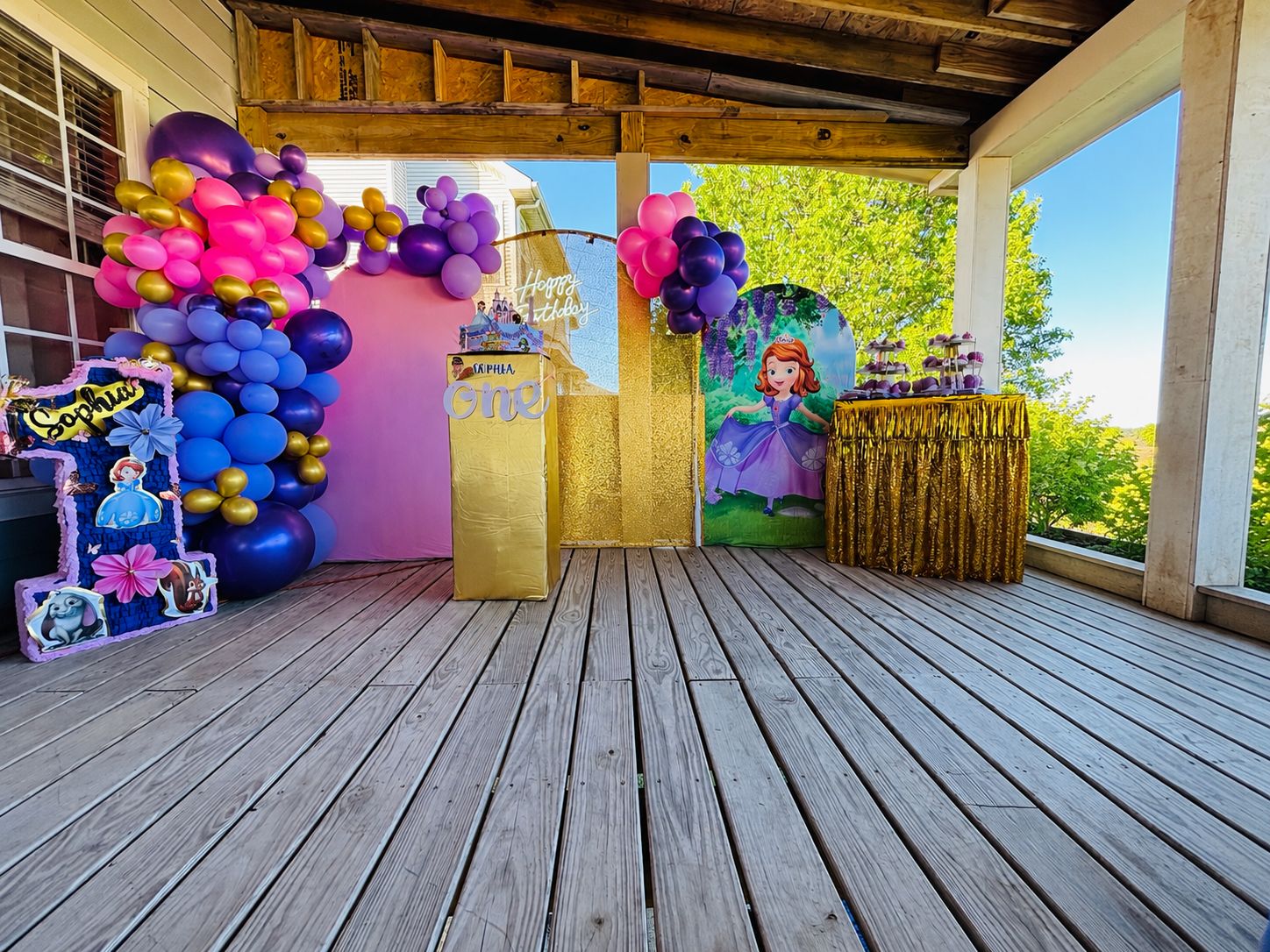 Beautifully decorated party space